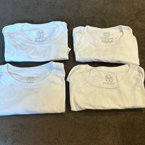 4 pack fruit of loom white tees